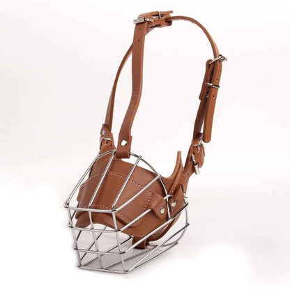 museliere pour chien comfort marron