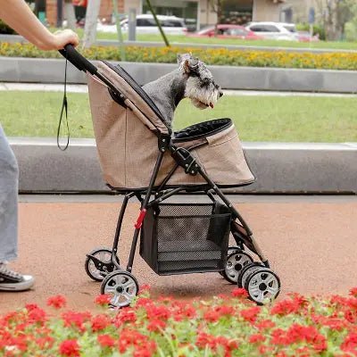 Poussette pour Chien - PetStroller™ - Beige - Elégance Toutou