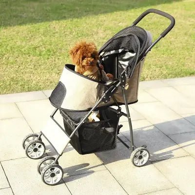 Poussette pour Chien - PetStroller™ - Beige - Elégance Toutou