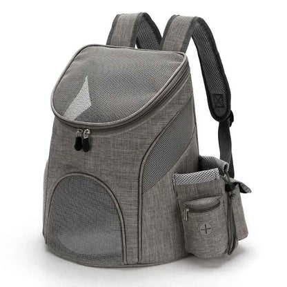 sac a dos chien adventurepaws gris