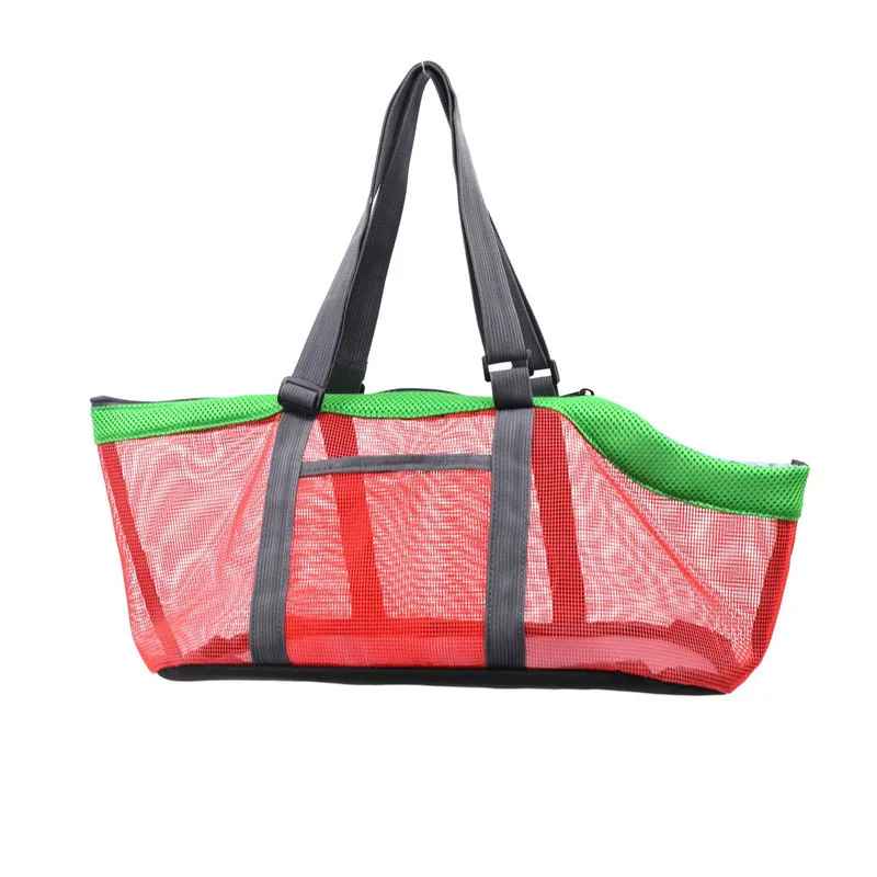 sac de transport chien rouge vert