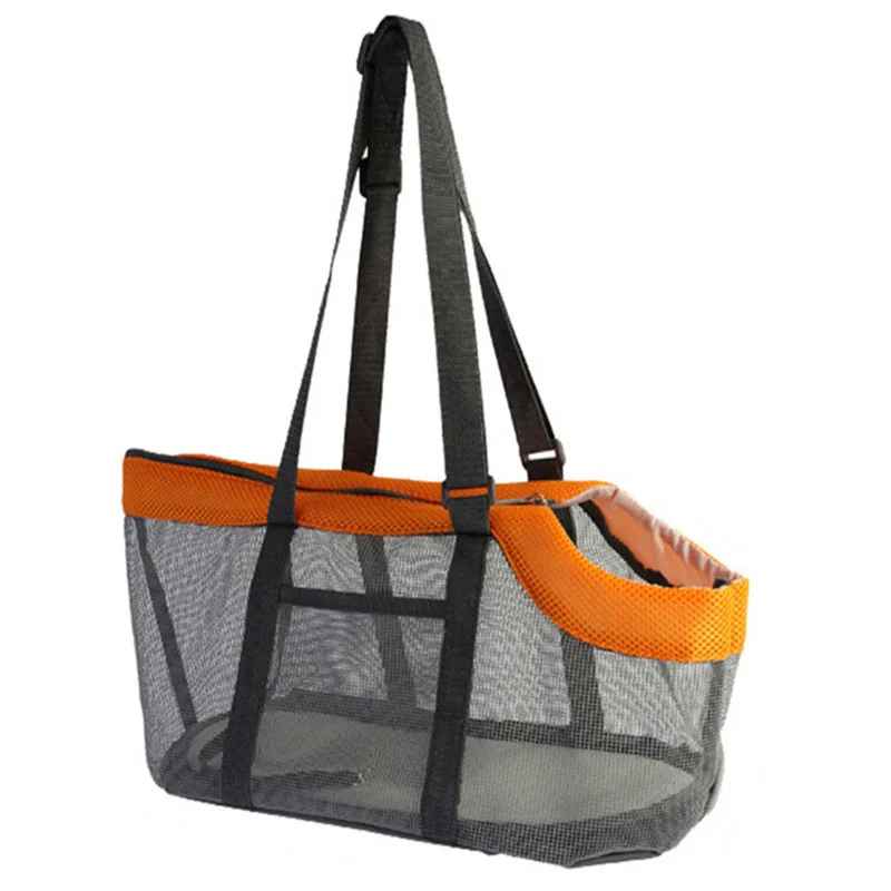 sac de transport pour chien gris orange