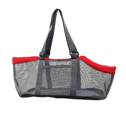 sac de transport pour chien gris rouge