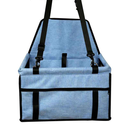 siege auto pour chien bleu