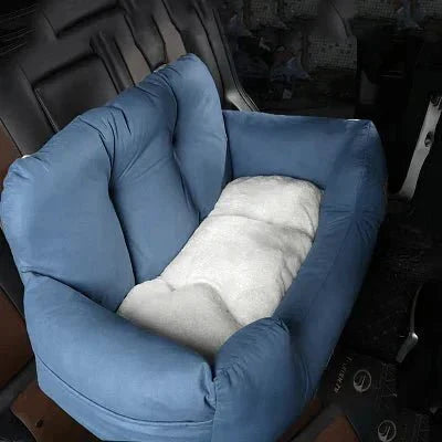 SIEGE AUTO POUR CHIEN - CarrierTravelDog™ - Bleu - Elégance Toutou