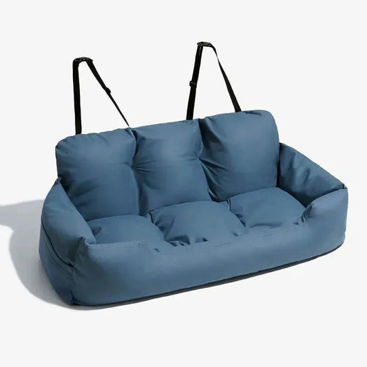 SIEGE AUTO POUR CHIEN - CarrierTravelDog™ - Bleu - Elégance Toutou