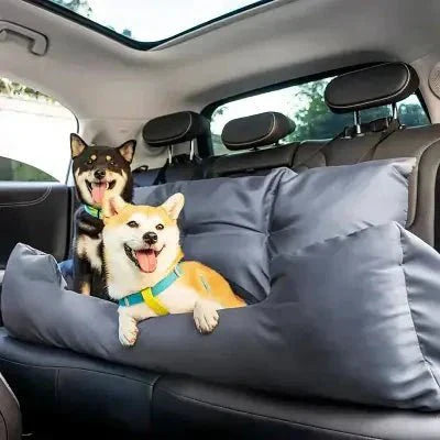 SIEGE AUTO POUR CHIEN - CarrierTravelDog™ - Gris - Elégance Toutou