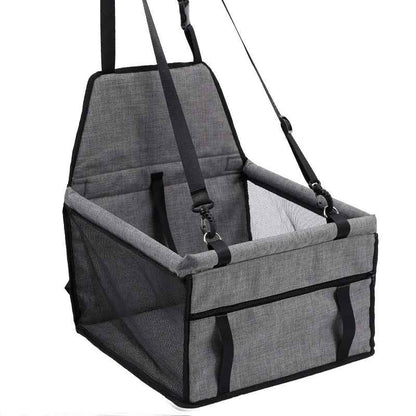 siege auto pour chien gris